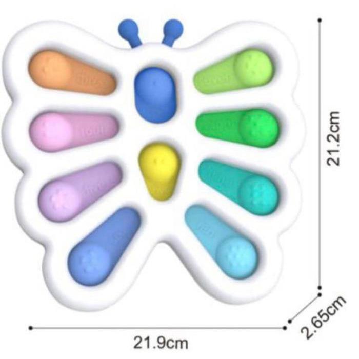 Simple Dimple Big Butterfly Simpel Dimpel Jumbo Kupu Pop It Fidget Toy
