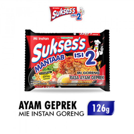Mie Sukses Isi 2 Ayam Geprek Original