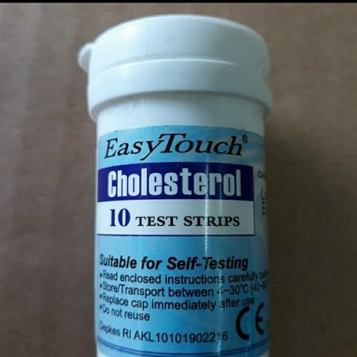 STRIP KOLESTEROL EASY TOUCH REFIL STIK KOLESTEROL ALAT GCU EASY TOUCH