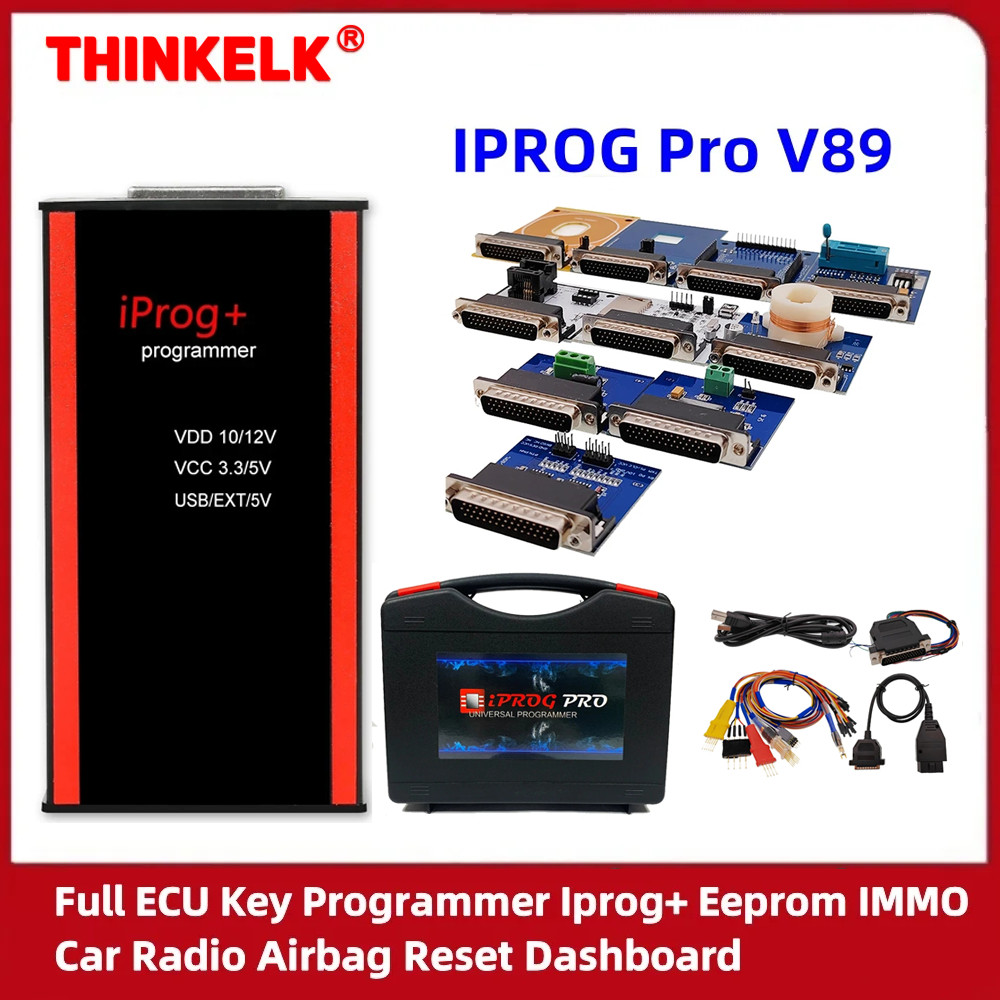 - Iprog Pro 2023 V89 Full Ecu Key Programmer Iprog+ Eeprom Immo Car