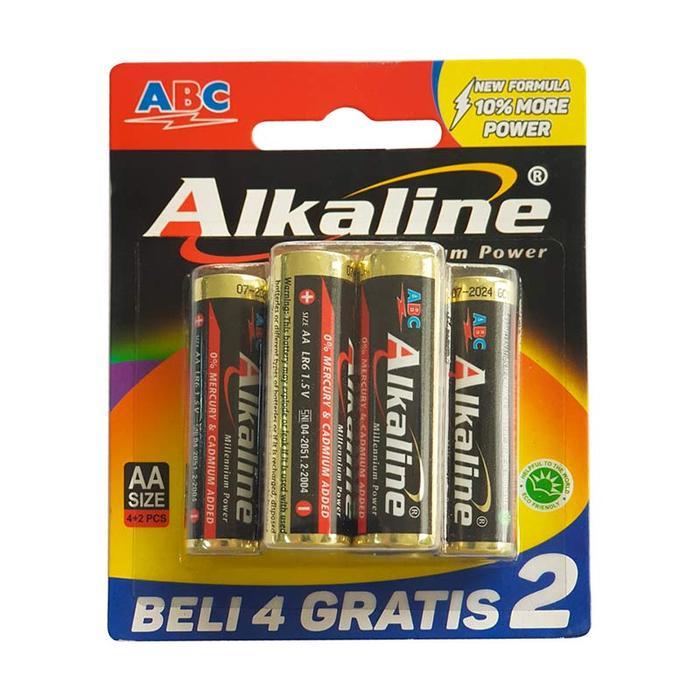 o8ap- Abc Alkaline Baterai Aa Lr06 (4+2Pcs) (2183)