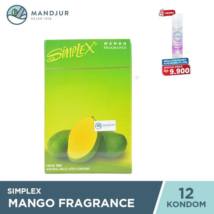 11wa- Kondom Simplex Mango Fragrance Isi 12