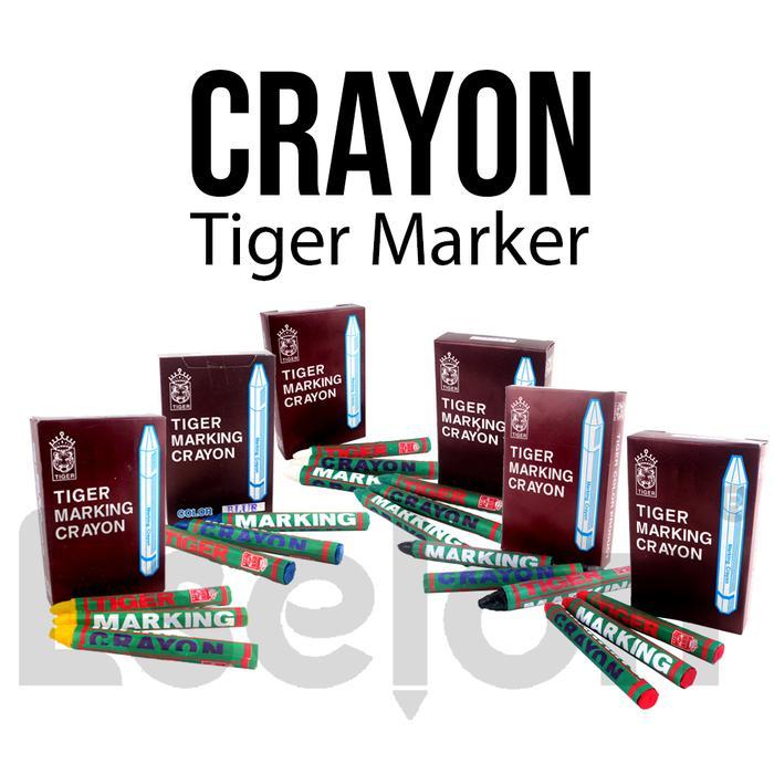 News Marking Crayon Tiger / Crayon Kayu / Crayon Besi