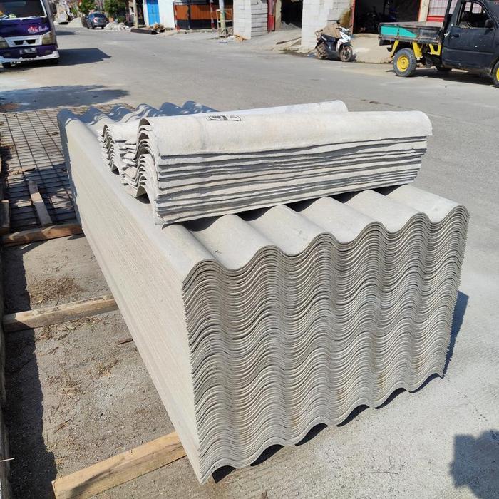 Atap Asbes Gelombang Besar Djabesmen 150 cm/ Penutup Genteng Asbes 1.5 Meter/ 150cm/ 1,5 Meter/