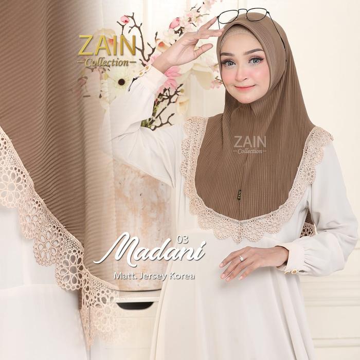 dowg- Hijab Instan Plisket Madani 03 Original Zain Collection