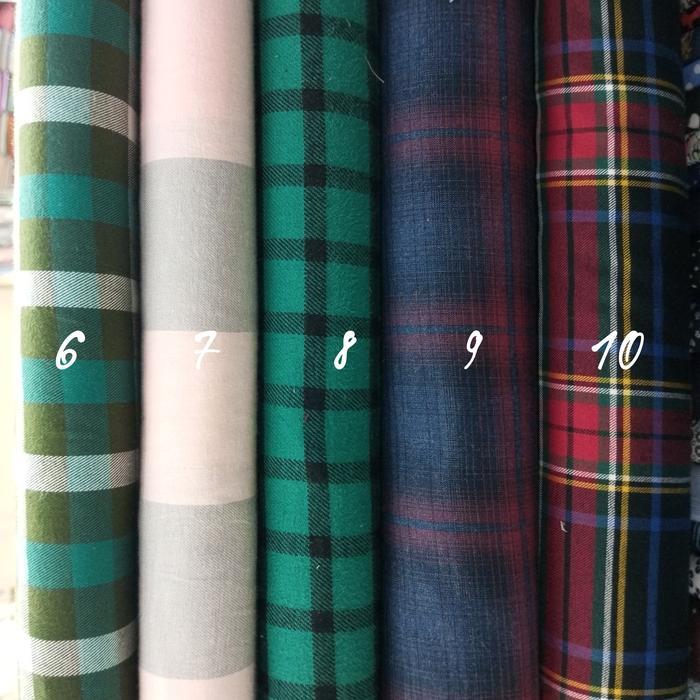 KAIN FLANEL KOTAK KOTAK METERAN KODE 256