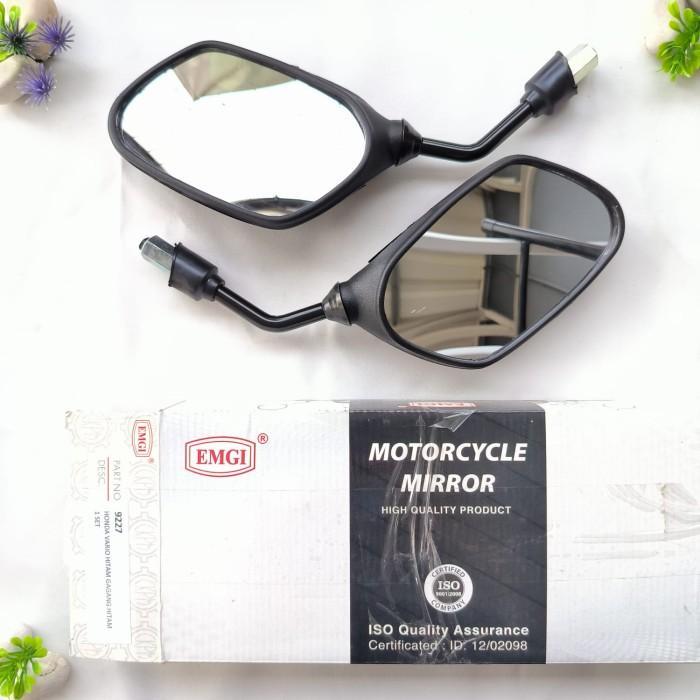 pu0i3- Spion Motor Vario Lama 110 Techno Karbu Kaca Cembung Pendek Emgi 9227