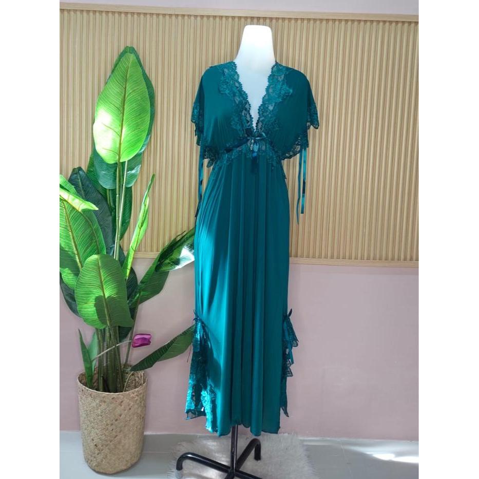 Bossexy-lingerie dress panjang spandex 18822/lingerie set/baju tidur