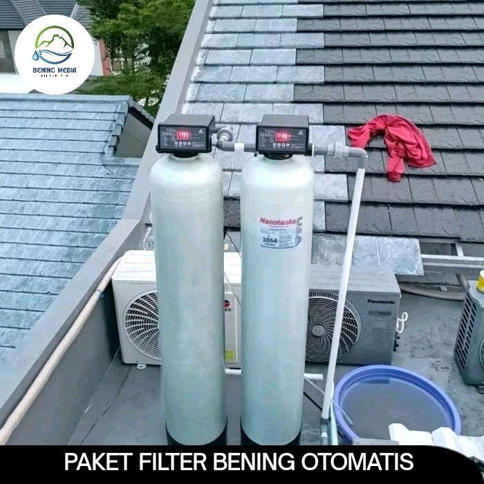 PAKET INSTALASI 2 TAHAP FRP 1054 OTOMATIS BACKWASH - FILTER AIR SUMUR BOR - FILTER AIR SUMUR -