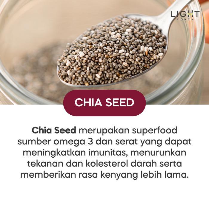 87ekcr- Chia Oat Strawberry Sereal Diet Buah Oatmeal Chia Seed Stroberi