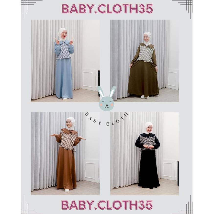TERBARU GAMIS SILVIA ROMPI ANAK SMLXL BABY.CLOTH UNTUK UMUR 3-14 TAHUN baju muslim panjang printing