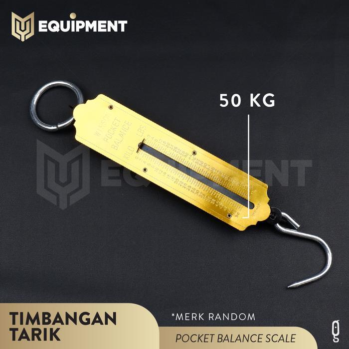 trialpeck- Timbangan Tarik / 25Kg / 55Lbs / 50Kg / 110Lbs / Besot Gantung Per Manual Analog /
