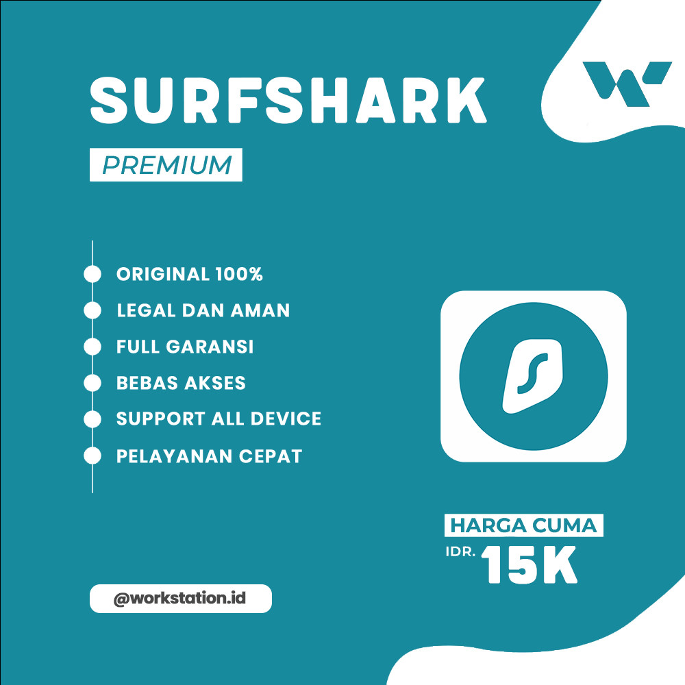 Surfshark Premium 2 Bulan - Official Tools & Services