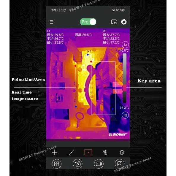 SNDWAY INFRARED THERMAL IMAGER NIGHT VISION ANDROID USB C SW-8256A