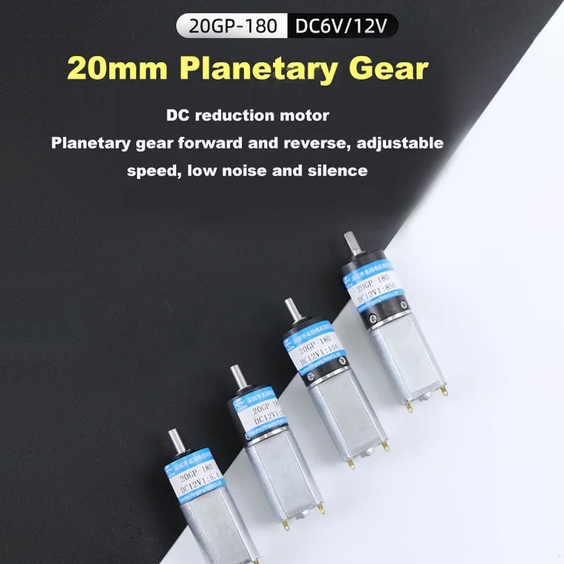 12V Dc Planetary Gear Reduction Motor 20Mm 180 Micro Motor Low Speed Slow Speed Motor Small