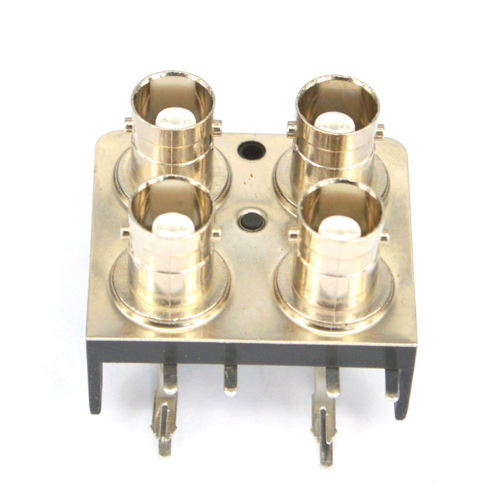 - 10 Pieces Bnc Female Jack For Pcb Board Bend Welding Rf Coax Connector