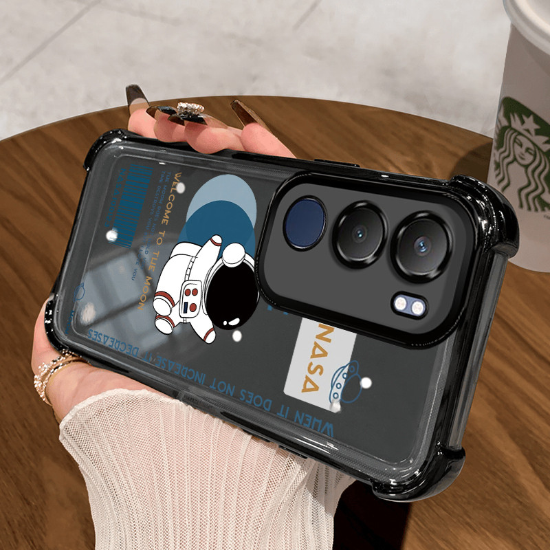 Casing Hp untuk VIVO Y19s Y29 5G Case Astronot NASA Kasing Bumper back Cover Cesing Airbag Kesing Si