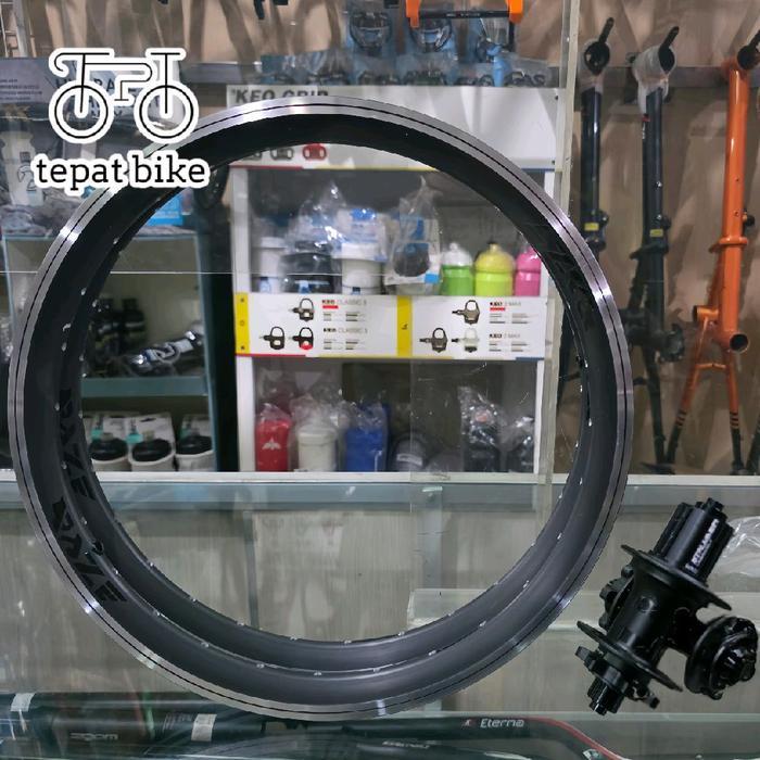 WHEELSET 16 (349) PLUS RAZE 28H + STRUMMER HM280 6-PAWLS DISC BRAKE FOR SEPEDA LIPAT SELI / RODA