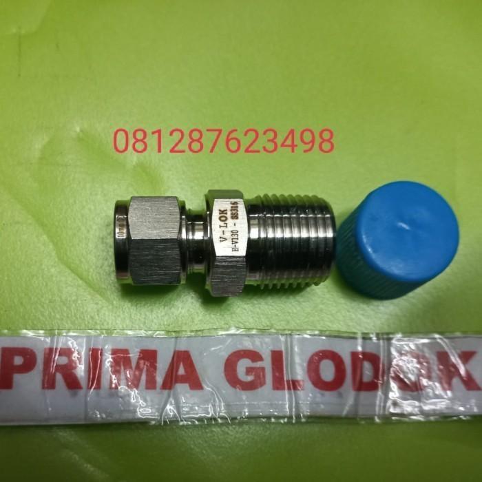 Male Connector Ss316 1/4Od X 1/8/V-Lok Connector 1/4Od X 1/8Npt #Gratisongkir #Sale #Discount