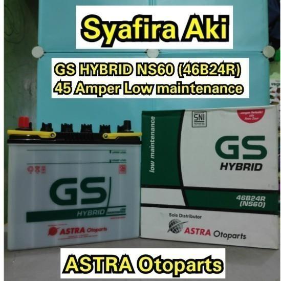Aki Mobil Gs Astra Ns60 (Hybrid/Aki Basah)