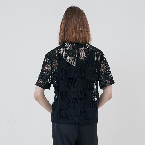 sbcx- This Is April X Syifa Hadju Vol.Ii Kemeja Cantik Elegan Fishnet Wanita Lengan Pendek