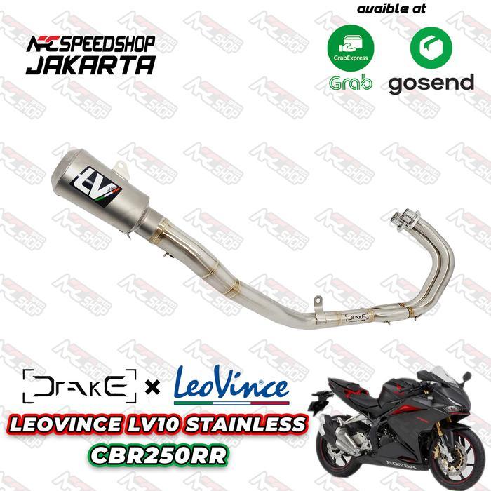 Knalpot Leovince LV 10 Stainless Header Drake R9 Honda CBR250RR