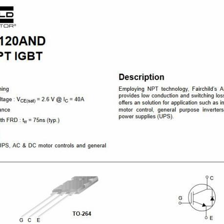 TRONIC- Fgl40N120 Fgl40 N 120 And 40A1200V Igbt