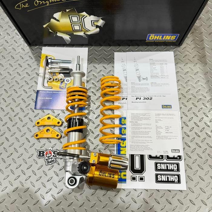 Shock Tabung Ohlins Rear PI 302 Preload Vespa S LX LXV