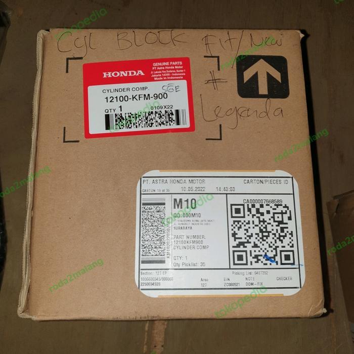 Cylinder Blok Legenda, Fit Lama, Fitnew, Original Ahm 12100-Kfm-900