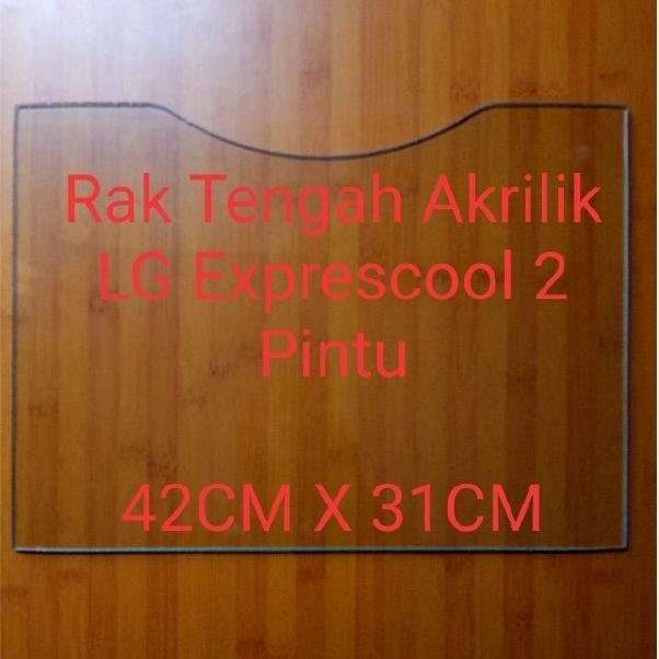 RAK KACA KULKAS LG EXPRESSCOOL 2 PINTU