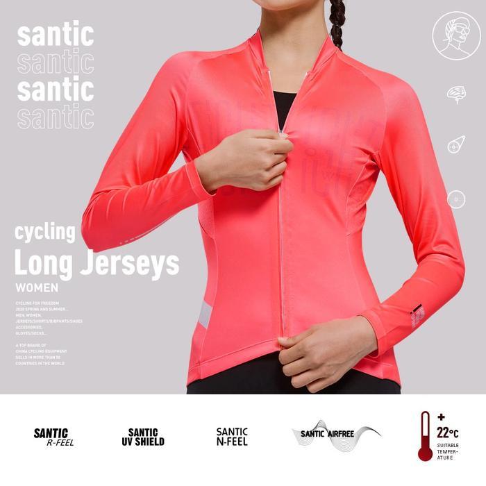 hnk2m- Santic Jersey Sepeda Wanita Lengan Panjang Lizi Wl1C01124-Santic Women Cycling Jersey