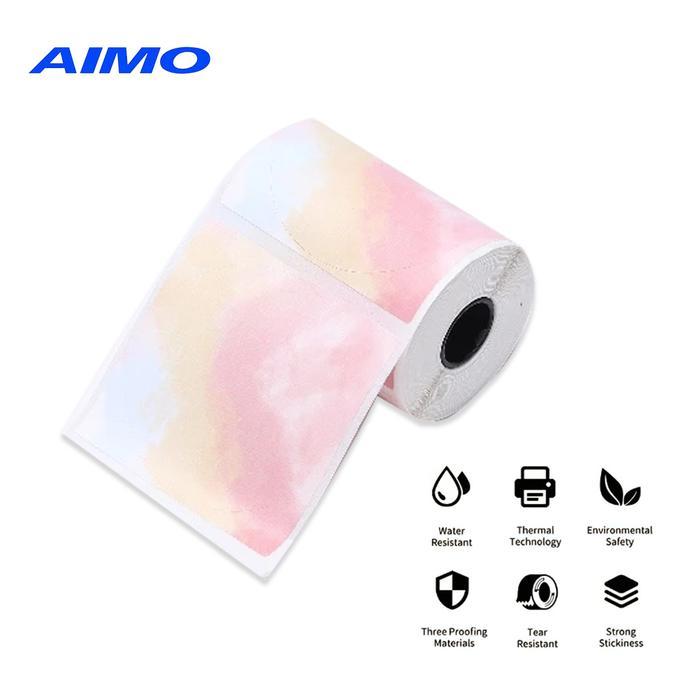 ptbtr- Aimo Thermal Paper 50X50Mm 140Pcs/Roll Label Sticker Compatible With M110 M108 M200