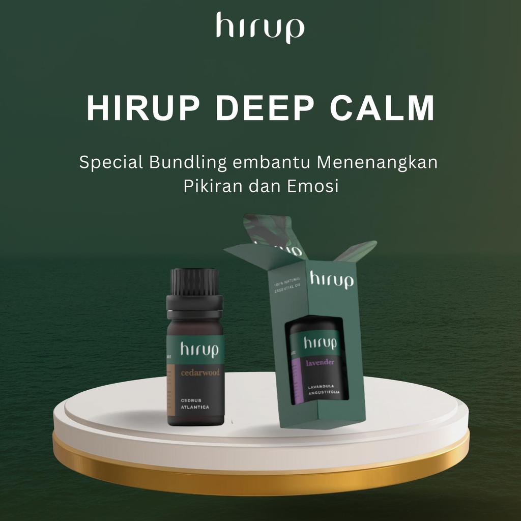 HIRUP DEEP CALM | CEDAR WOOD & LAVENDER | 100% ESSENTIAL OIL | Cocok untuk meredakan ketegangan sete