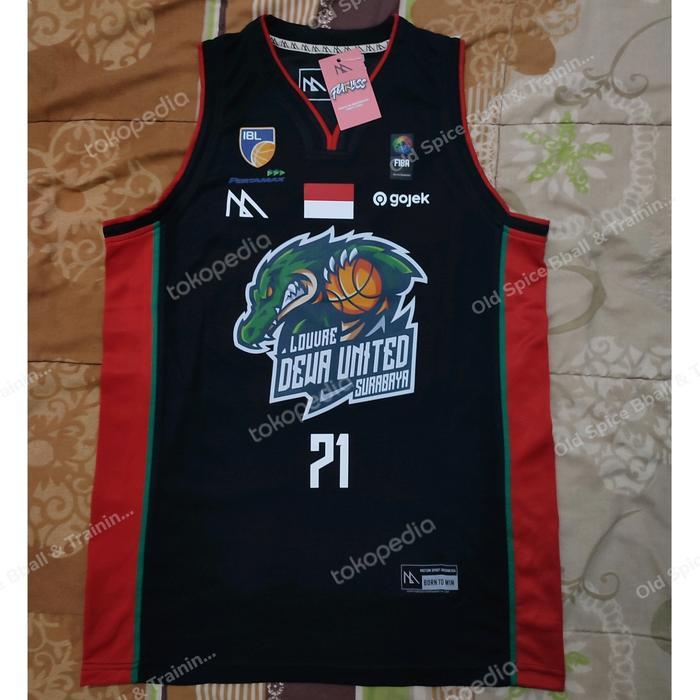 Louvre Dewa United Surabaya Jamarr Johnson Jersey Basket Motion Sports