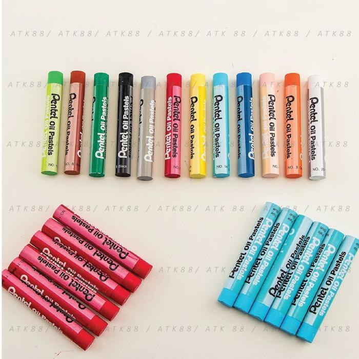 Crayon Mewarnai / Oil Pastel Pentel 50 Warna