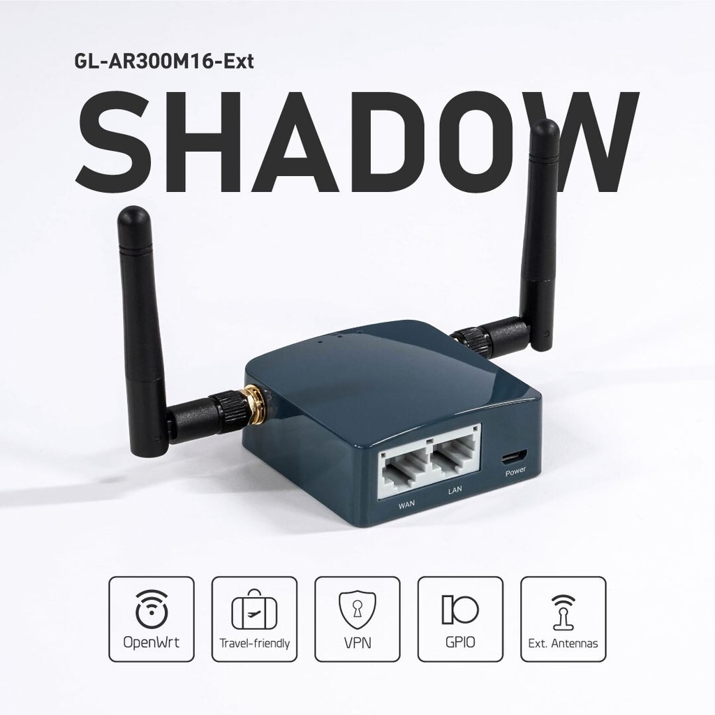 Gl.Inet Ar300M16 Portable Mini Travel Wireless Pocket Router With