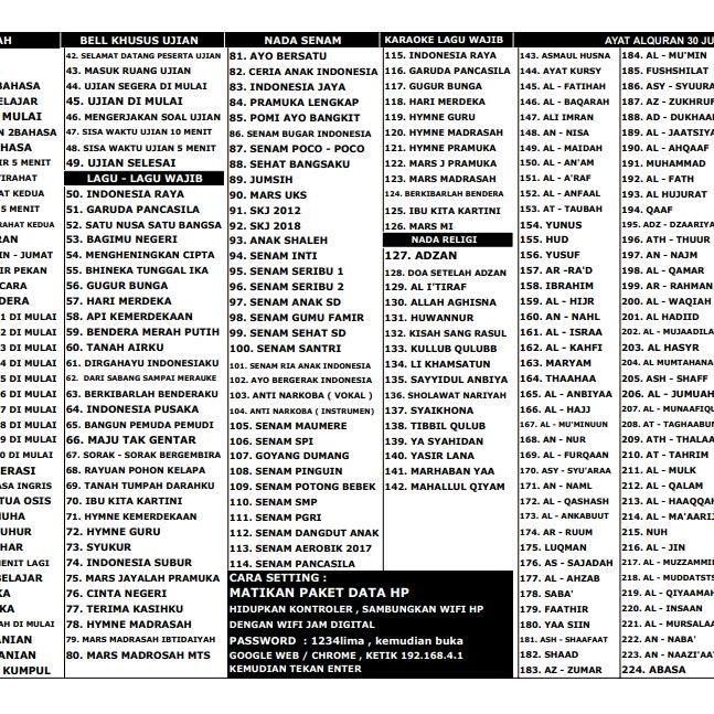 Controller Bel Sekolah Otomatis Mp3 - Kontroler Bel Sekolah Mp3 P10 Satu Warna