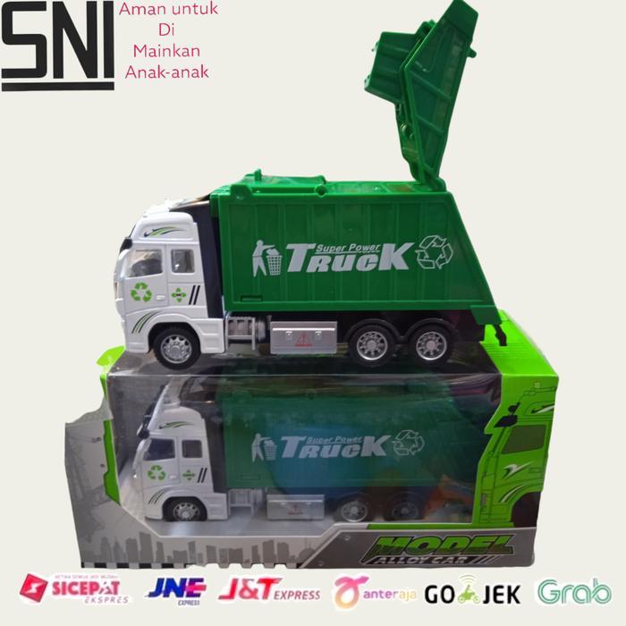 Hot Wheels - Garbage Truck Sampah Mainan Truk Sampah