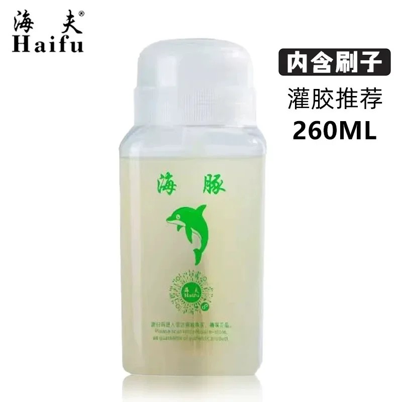 Haifu 260Ml / 500Ml Dolphin Table Tennis Glue Speed Sponge Booster Effect Synthetic Haifu Ping Pong