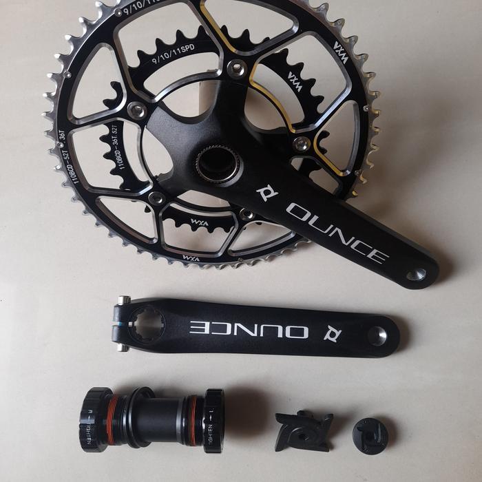 prowheel OUNCE TT crank arm set ht2 bcd 110 hitam ORI