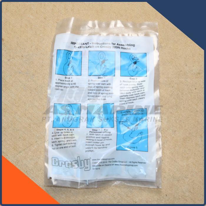 cjbkb- Crosby Latch Kit S4320 3 Ton Alloy