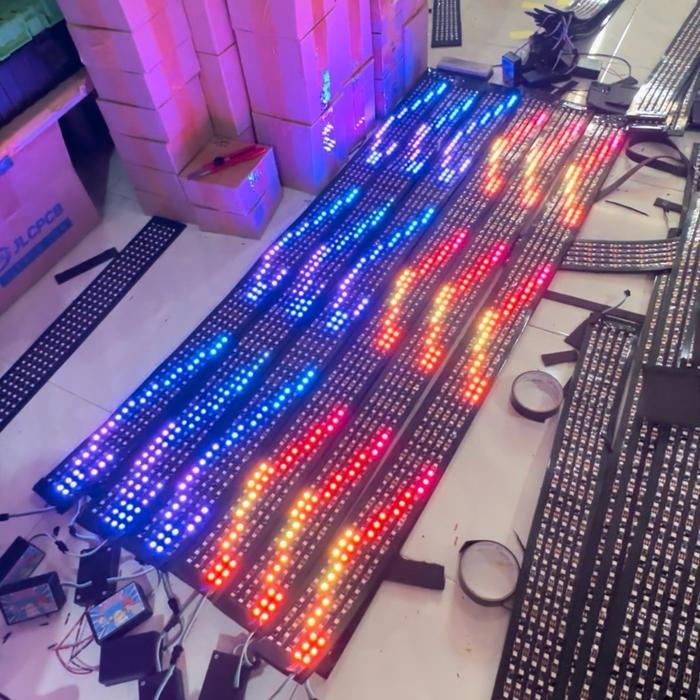 Strobo Running Text 5 Baris Wifi Rubah Text Via Hp Led Fleksibel