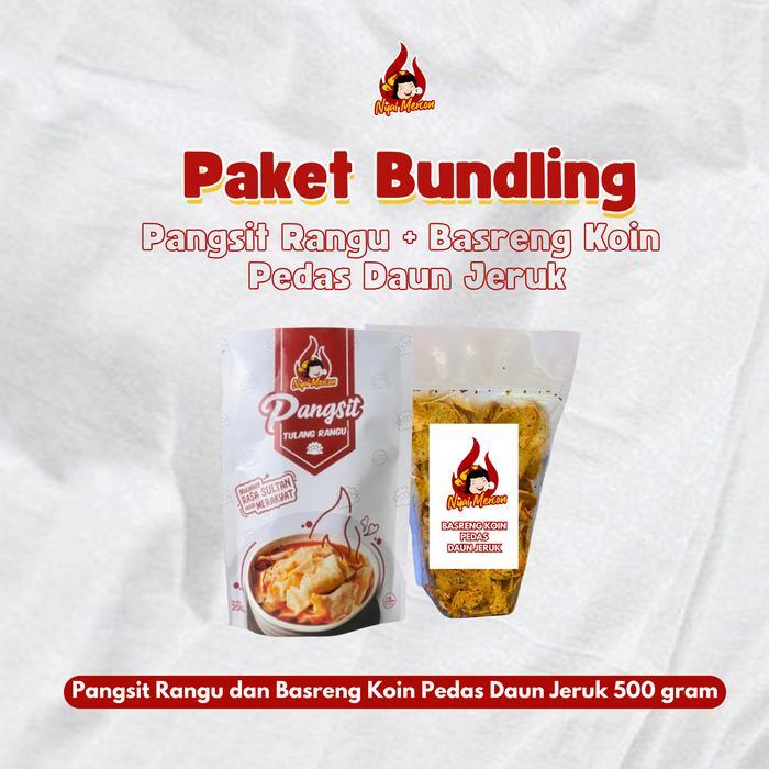 Paket Bundling Pangsit Rangu Nyai Mercon + Basreng Koin Pedas Jeruk Nyai Mercon