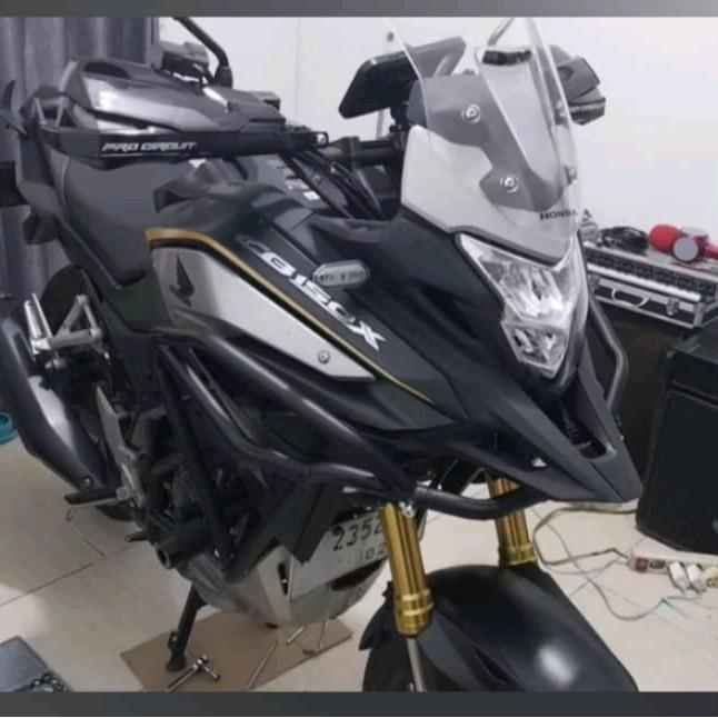 Tubular Honda Cb150X Aksesoris Cb150X Pelindung Body Motor Crashbar Cb 150Rx Plus Baut Motorcycle