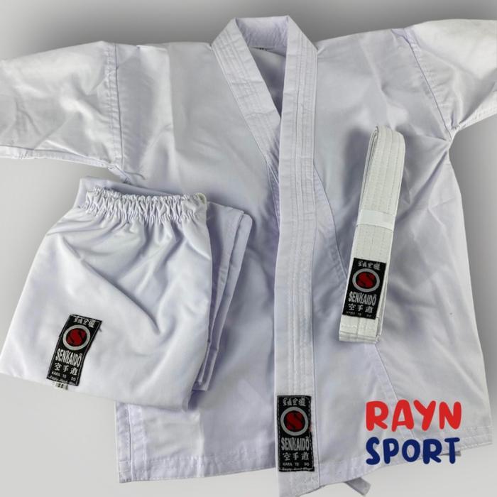 kpzzfv- Baju Karate Tegi Senkaido Seragam Pemula Original
