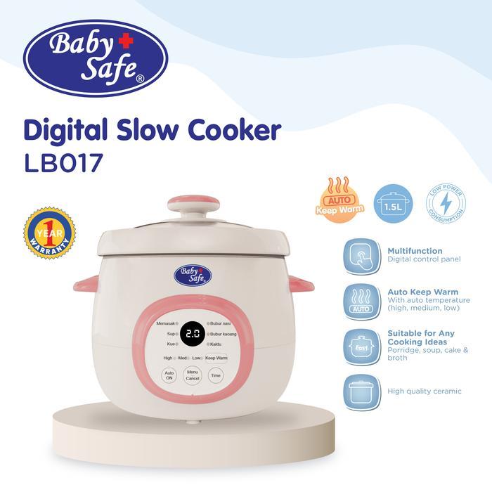 BABYSAFE - LB017 - SLOW COOKER MPASI SLOW COOKER SERBAGUNA SLOW COOKER MULTIFUNGSI SLOW COOKER