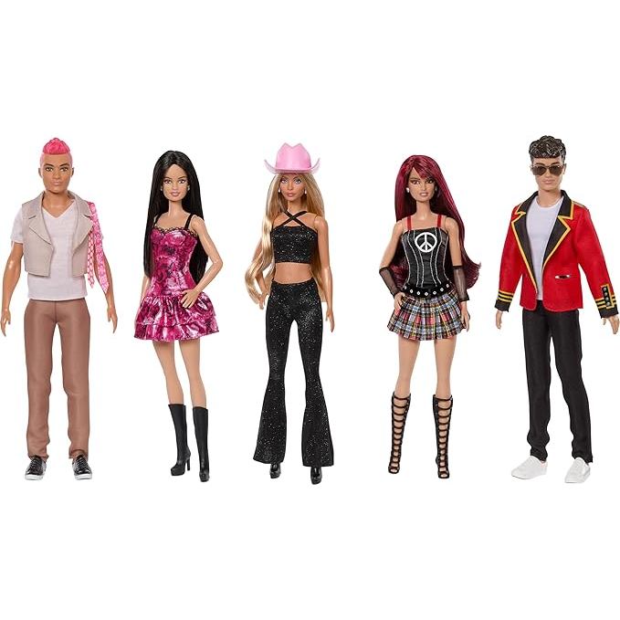 Barbie RBD Set of 5 Fashion Dolls with Roberta