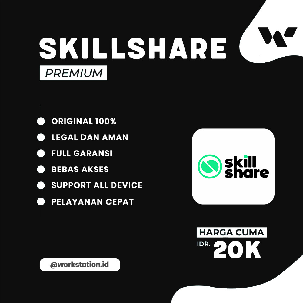 Skillshare Premium 1 Bulan - Learn Coding & Data