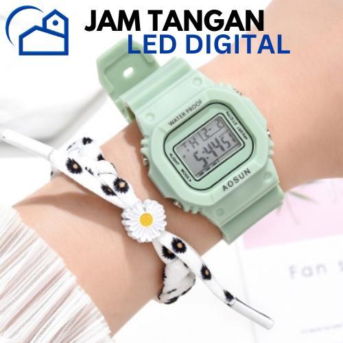 HOMESTATION - Jam Tangan Sport Anak / Jam Tangan Anak Warna Warni / Jam Tangan Wanita Pria Fashion