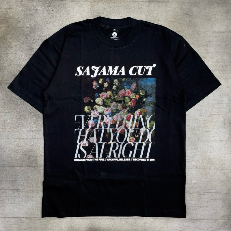 T-shirt Sajama Cut - Remains From The Fire | Tshirt Black Original Merchandise Unisex (S-3XL)